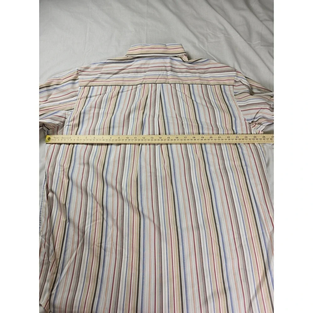 Jos. A. Bank Shirt Mens XL‎ Multicolor Stripe Traveler's Collection Long Sleeve